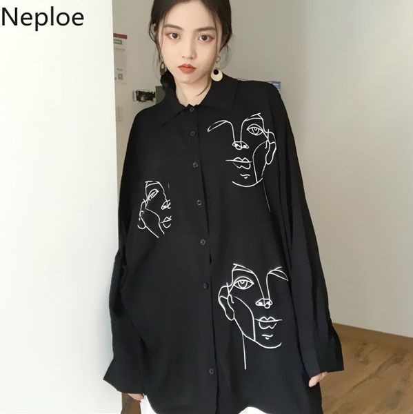 neploe line face print retro women blouses autumn white black long sleeve blouse shirts streetwear blusas femininas 55250
neploe line face print retro women blouses autumn white black long sleeve blouse shirts streetwear blusas femininas 55250