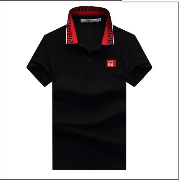 mens designer short sleeved lapel neck t-shirt summer breathable button pullover t-shirt mens brand shirt clothing, White;black
mens designer short sleeved lapel neck t-shirt summer breathable button pullover t-shirt mens brand shirt clothing, White;black