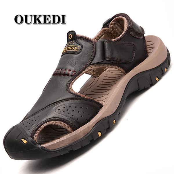 men sandals genuine split leather men beach roman sandals brand casual shoes flip flops slippers sneakers summer shoes, Black
men sandals genuine split leather men beach roman sandals brand casual shoes flip flops slippers sneakers summer shoes, Black