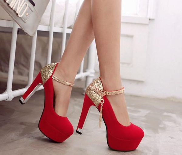 2018 water drill women's shoes in spring and autumn with new style high heel coarse heel waterproof table, Black
2018 water drill women's shoes in spring and autumn with new style high heel coarse heel waterproof table, Black