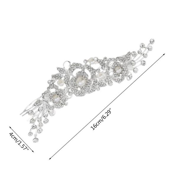 crystal tiara crown with combs rose flowers headband princess elegant crown u90e, Golden;white
crystal tiara crown with combs rose flowers headband princess elegant crown u90e, Golden;white