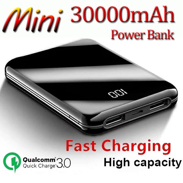 30000mah power bank mini mirror screen digital display portable phone battery ultra-thin power bank outdoor travel charger
30000mah power bank mini mirror screen digital display portable phone battery ultra-thin power bank outdoor travel charger
