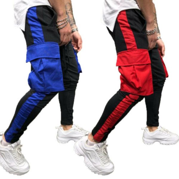 hirigin 2019 new cotton men pockets pants slim fit casual sports trousers running tracksuit jogger cargo loose pants, Black
hirigin 2019 new cotton men pockets pants slim fit casual sports trousers running tracksuit jogger cargo loose pants, Black