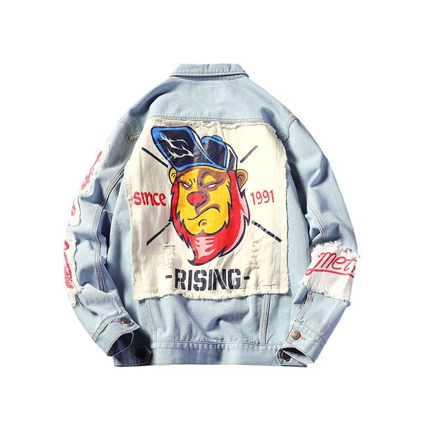 spring & autumn street fashion jacket for man with patch design retro print denim jacket plus size hip hop coat for men garments, Black;brown
spring & autumn street fashion jacket for man with patch design retro print denim jacket plus size hip hop coat for men garments, Black;brown
