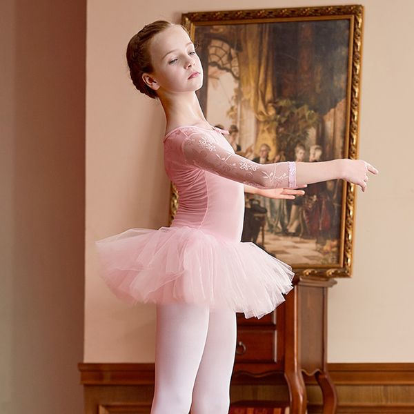 girls ballet dress lace ballet leotard long sleeve dance dress platter tutu, Black;red
girls ballet dress lace ballet leotard long sleeve dance dress platter tutu, Black;red