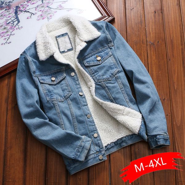 new autumn and winter 2019 men's fashion boutique thick wool warm thickening denim jacket coat / mens slim casual jackets coat, Black;brown
new autumn and winter 2019 men's fashion boutique thick wool warm thickening denim jacket coat / mens slim casual jackets coat, Black;brown