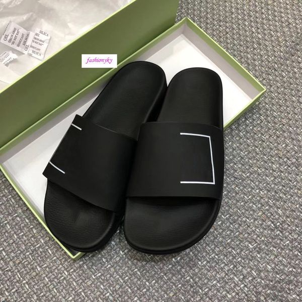 summer designer off casual shoes indoor beach slippers white printing lovers slippers with box, Black
summer designer off casual shoes indoor beach slippers white printing lovers slippers with box, Black
