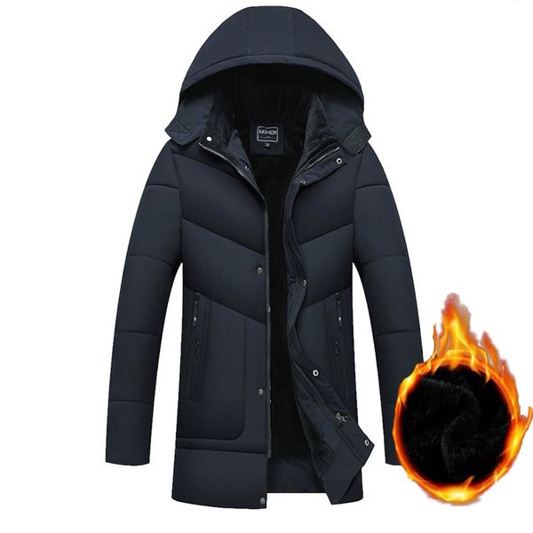 men winter thickening parkas men plus velvet warm short section long hooded cotton parkas coats, Black
men winter thickening parkas men plus velvet warm short section long hooded cotton parkas coats, Black