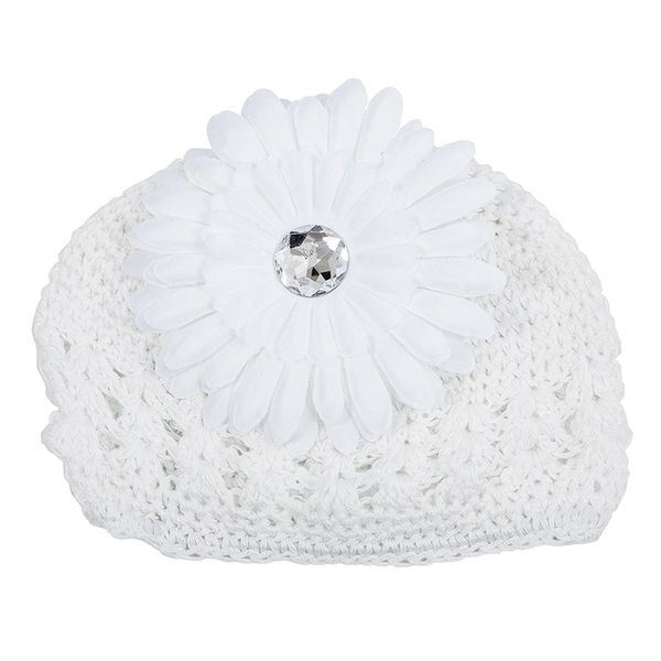 baby girls toddler crochet beanie hat with flower clip, Yellow
baby girls toddler crochet beanie hat with flower clip, Yellow