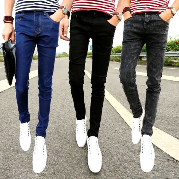 new 2020 spring autumn teenagers youth korean men's casual trousers slim feet pants solid color men's denim jeans stretch, Blue
new 2020 spring autumn teenagers youth korean men's casual trousers slim feet pants solid color men's denim jeans stretch, Blue