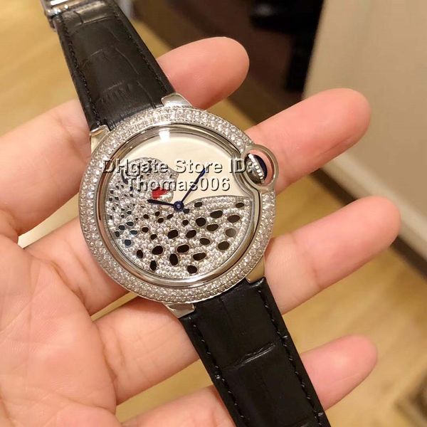 Роскошные часы Leopard DialBezel женские часы Кварцевые батареи движение черный кожаный
Роскошные часы Leopard DialBezel женские часы Кварцевые батареи движение черный кожаный