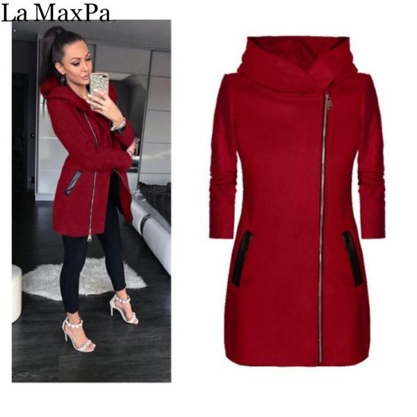 la maxpa long sleeve colorblock coats for women 2018 new autumn fashion hooded turtleneck 5xl plus size zipper pockets jacket, Black;brown
la maxpa long sleeve colorblock coats for women 2018 new autumn fashion hooded turtleneck 5xl plus size zipper pockets jacket, Black;brown