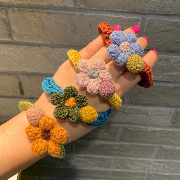 korea sweet simple hair rope handmade crocheted cute wool flower hair band color rubber band for women fashion accessories, Slivery;white
korea sweet simple hair rope handmade crocheted cute wool flower hair band color rubber band for women fashion accessories, Slivery;white
