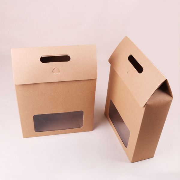 large size empty kraft paper handle boxes with widnow bakery cookies biscuits package box wedding gift party favors box
large size empty kraft paper handle boxes with widnow bakery cookies biscuits package box wedding gift party favors box