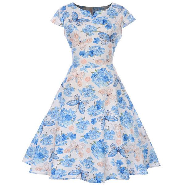 casual dresses women vintage dress 50s 60s summer party short sleeve floral swing elegant office long robe femme, Black;gray
casual dresses women vintage dress 50s 60s summer party short sleeve floral swing elegant office long robe femme, Black;gray