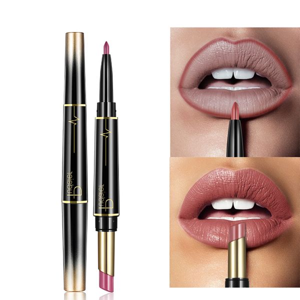 Semi Dumb And Moisturizing Double Head Fashion Lipstick 16 Colors Easy To Wear Easy To Wear Water-resistant Makeup Beauty