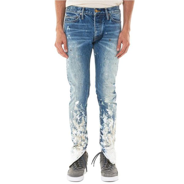 mens painting skinny jeans brand biker denim slim fit pants for men hip hop streetwear designer jeans, Blue
mens painting skinny jeans brand biker denim slim fit pants for men hip hop streetwear designer jeans, Blue