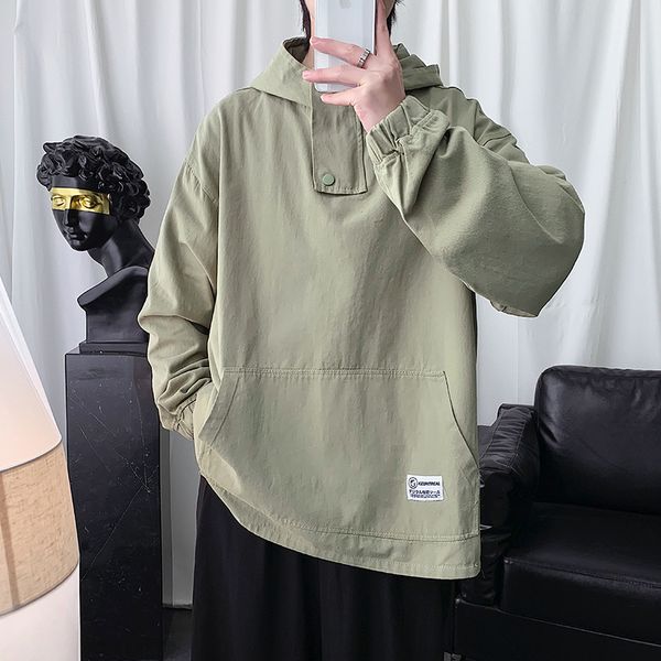 2020 весной и осенью новая молодежь популярная solid color сыпучие куртка с капюшоном вскользь wild пуловер черный / серый / зеленый, Black;brown
2020 весной и осенью новая молодежь популярная solid color сыпучие куртка с капюшоном вскользь wild пуловер черный / серый / зеленый, Black;brown