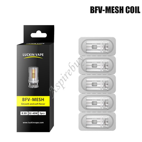 Luckin Vape BFV MESH COIL 0.3ohm Coil 32-40W Output Replacement Head for Vinci X/DRAG X/DRAG S/Target PM80/Wismec R80
Luckin Vape BFV MESH COIL 0.3ohm Coil 32-40W Output Replacement Head for Vinci X/DRAG X/DRAG S/Target PM80/Wismec R80