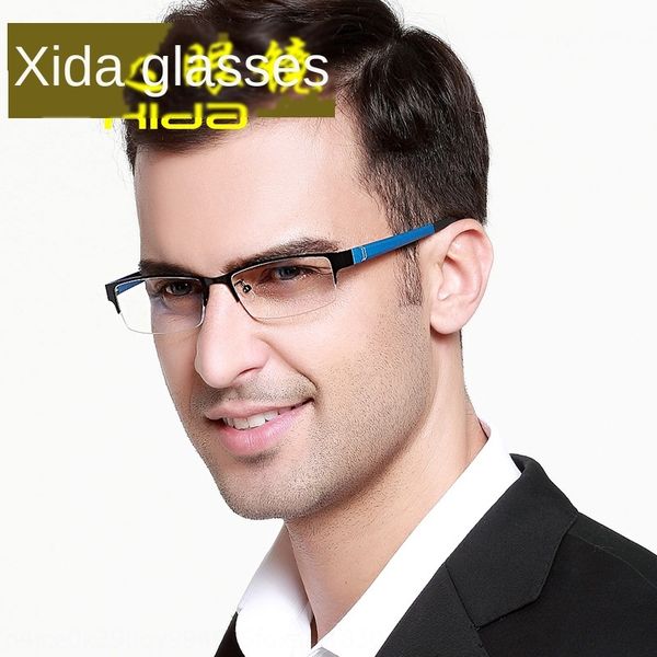 myopia myopia business men's optical glasses metal half frame glasses frame factory, Silver
myopia myopia business men's optical glasses metal half frame glasses frame factory, Silver