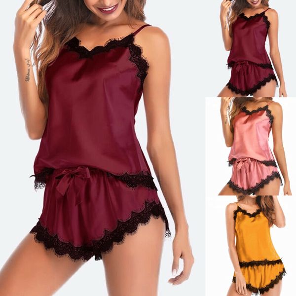 local stock usa womens 2pcs sleepwear set lace sleeveless short lingerie suit nightdress, Black;red
local stock usa womens 2pcs sleepwear set lace sleeveless short lingerie suit nightdress, Black;red