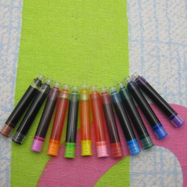 15 pcs/set disposable color fountain pen ink cartridge refills universal design replaceable fountain pen ink sac papelaria
15 pcs/set disposable color fountain pen ink cartridge refills universal design replaceable fountain pen ink sac papelaria