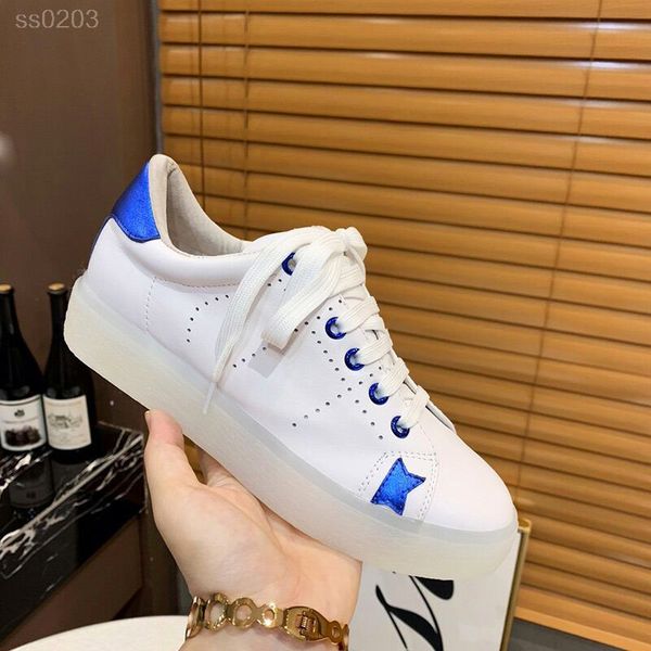 2019 new autumn and winter white shoes leather color matching translucent flat bottom shoes lace wild casual women's factory direct sal, Black
2019 new autumn and winter white shoes leather color matching translucent flat bottom shoes lace wild casual women's factory direct sal, Black