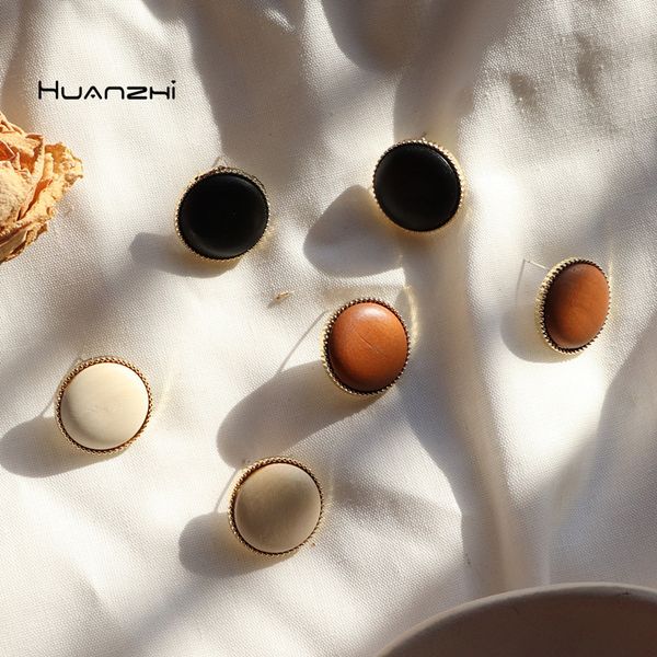 huanzhi 2019 metal geometry circular handcraft 925s silver needle wood korean style earrings for woman girl holiday accessories, Golden;silver
huanzhi 2019 metal geometry circular handcraft 925s silver needle wood korean style earrings for woman girl holiday accessories, Golden;silver