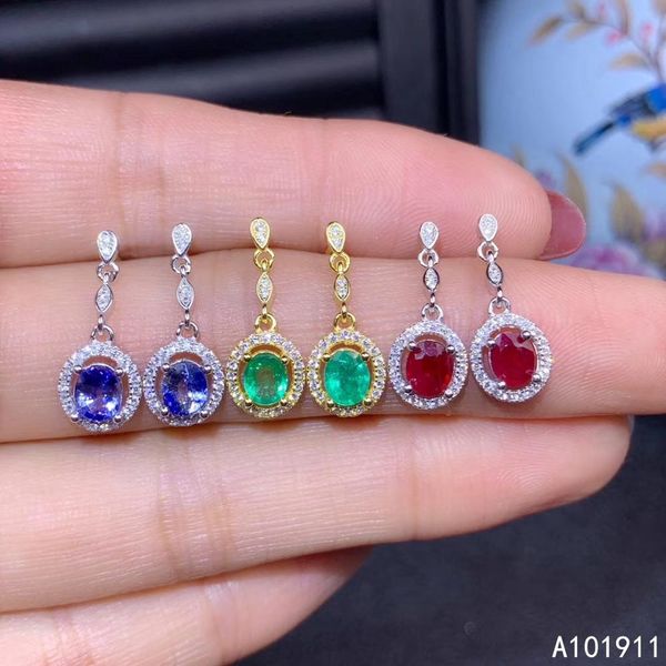 kjjeaxcmy fine jewelry natural emerald ruby sapphire 925 sterling silver women earrings new ear studs support test luxury, Golden;silver
kjjeaxcmy fine jewelry natural emerald ruby sapphire 925 sterling silver women earrings new ear studs support test luxury, Golden;silver