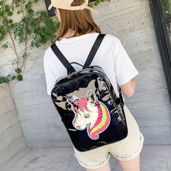 designer-trend reflective backpack for girls sequins unicorn patterns zipper back pack for ladies women casual school bag drop shipping
designer-trend reflective backpack for girls sequins unicorn patterns zipper back pack for ladies women casual school bag drop shipping