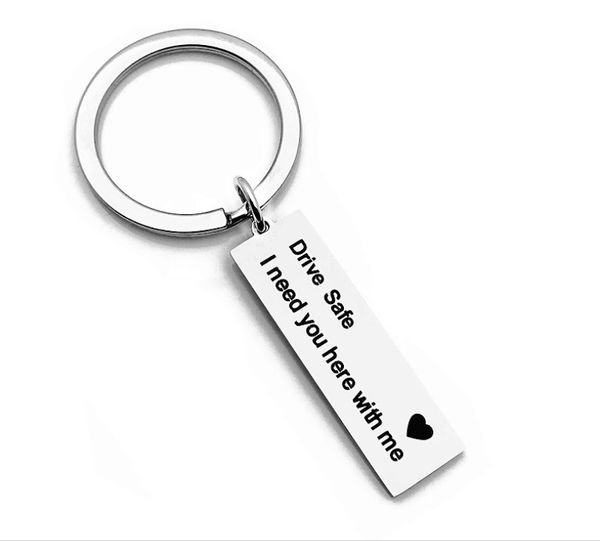 drive safe handsome good drive stainless steel long tag keychain can be customized, Silver
drive safe handsome good drive stainless steel long tag keychain can be customized, Silver