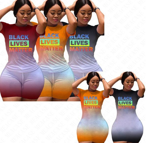 black lives matter letters women dresses tracksuit gradient color summer dress trendy t-shirt shorts sets casual outfits sports suit d61207, White
black lives matter letters women dresses tracksuit gradient color summer dress trendy t-shirt shorts sets casual outfits sports suit d61207, White