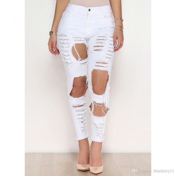 women's jeans fashion ripped denim pants hole trousers destroyed full length black white plus size for women s-3xl, Blue
women's jeans fashion ripped denim pants hole trousers destroyed full length black white plus size for women s-3xl, Blue
