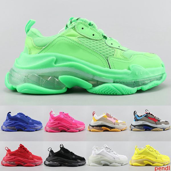 triple s дизайнерская повседневная обувь paris 17fw sneaker clear bubble midsole тройной черный белый мужская женская мода высокое качество
triple s дизайнерская повседневная обувь paris 17fw sneaker clear bubble midsole тройной черный белый мужская женская мода высокое качество