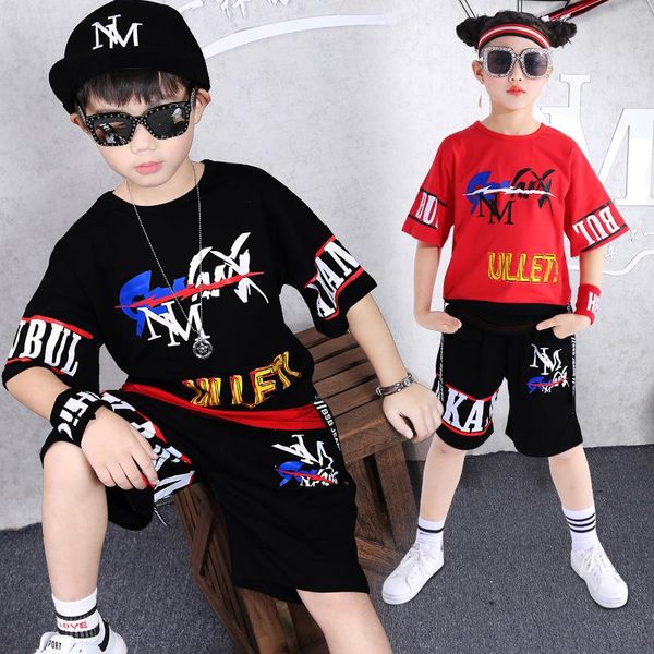 children's clothing boys summer sports clothes set girls short sleeve shirt + hip hop shorts street dance cool sportswear 5-10 years ol, White
children's clothing boys summer sports clothes set girls short sleeve shirt + hip hop shorts street dance cool sportswear 5-10 years ol, White