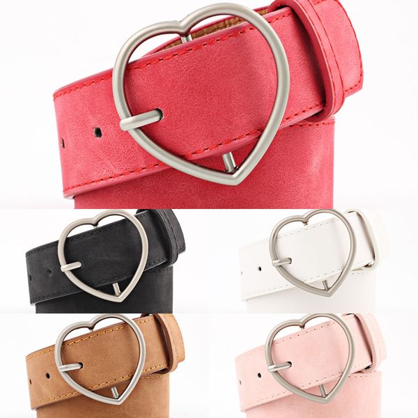 all-match women's imitation leather button alloy peach heart japanese button women's frosted leather belt student trousers belt, Black;brown
all-match women's imitation leather button alloy peach heart japanese button women's frosted leather belt student trousers belt, Black;brown