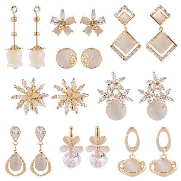 japan korean cute opal stone stud earrings for women simple elegant rhinestone earring lovely jewelry gifts ear accessories 2020, Golden;silver
japan korean cute opal stone stud earrings for women simple elegant rhinestone earring lovely jewelry gifts ear accessories 2020, Golden;silver