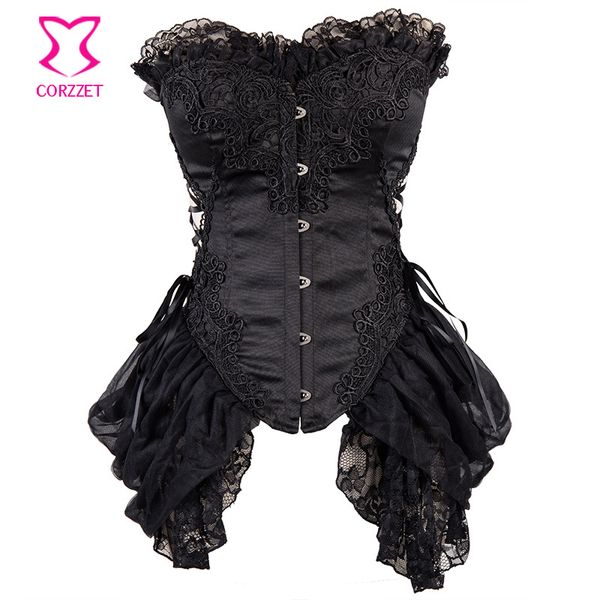 victorian black lace skirted corset and bustier outwear burlesque steampunk gotic retor corset skirt lolita skirt plus size, Black;white
victorian black lace skirted corset and bustier outwear burlesque steampunk gotic retor corset skirt lolita skirt plus size, Black;white