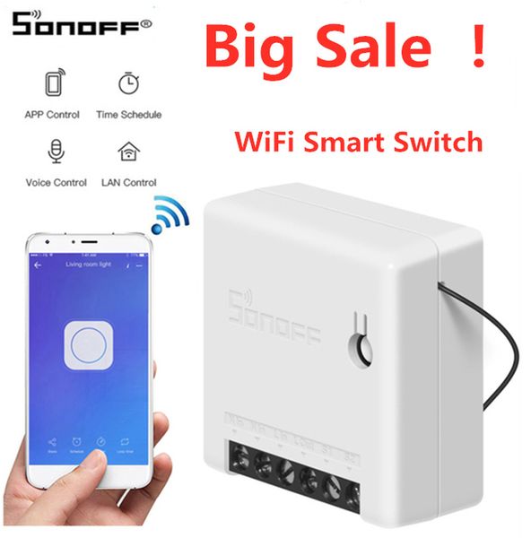 sonoff mini diy smart switch small body remote control wifi switch support external work with alexa google home big sale
sonoff mini diy smart switch small body remote control wifi switch support external work with alexa google home big sale