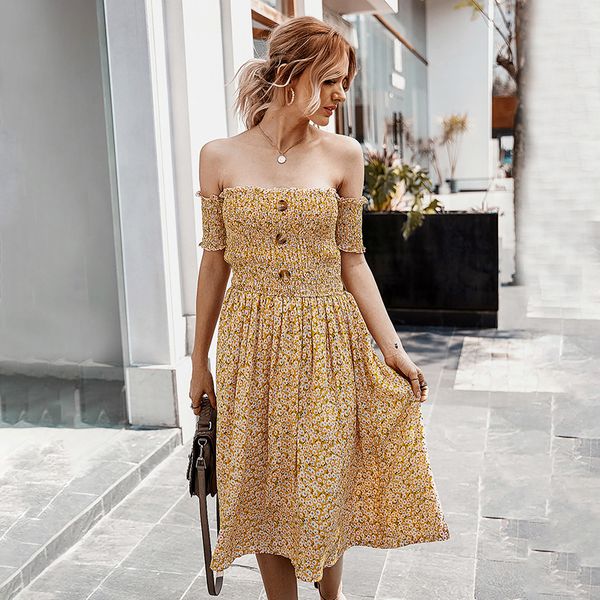 floral print off shoulder dress women slash neck short sleeve boho beach dress one piece casual ladies summer 2020 vestido, Black;gray
floral print off shoulder dress women slash neck short sleeve boho beach dress one piece casual ladies summer 2020 vestido, Black;gray