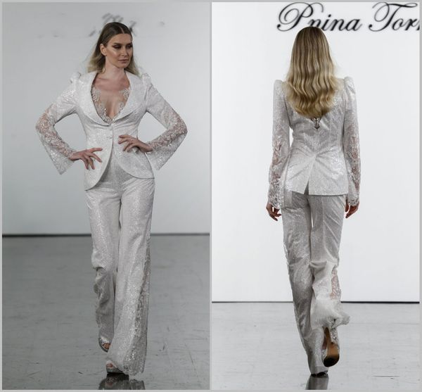 2019 pnina tornai комбинезоны свадебные платья с длинным рукавом чешский пляж свадебные платья кружева аппликация boho v шеи свадебное плать, White
2019 pnina tornai комбинезоны свадебные платья с длинным рукавом чешский пляж свадебные платья кружева аппликация boho v шеи свадебное плать, White