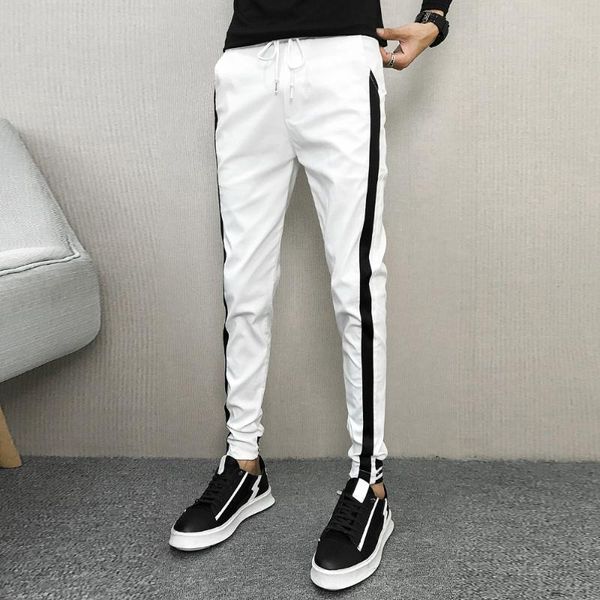 корейские осенних брюки мужчина марк side нашивка slim fit мужчина joggers горячие повседневная продажи гаремных hip hop уличная одежда 2019, Black 
корейские осенних брюки мужчина марк side нашивка slim fit мужчина joggers горячие повседневная продажи гаремных hip hop уличная одежда 2019, Black