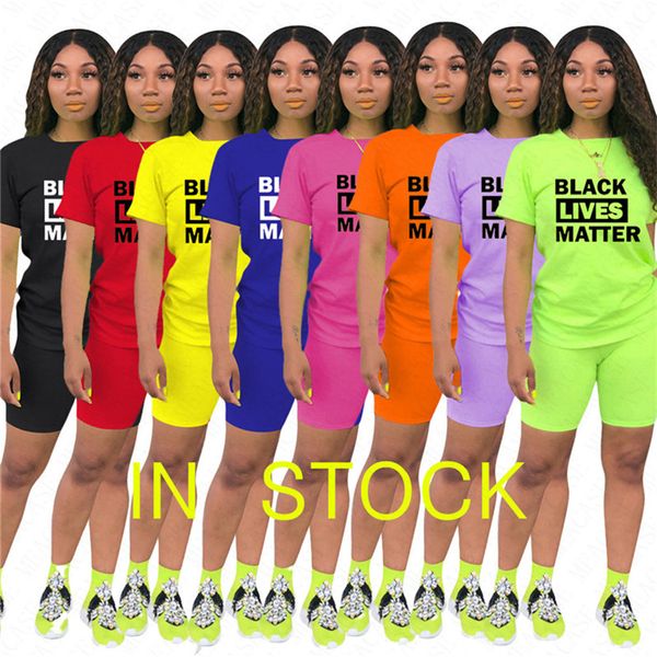 women designer summer tracksuit black lives matter letter print 2 piece clothes set t shirt + biker shorts casual outfit sports sets d61902, White
women designer summer tracksuit black lives matter letter print 2 piece clothes set t shirt + biker shorts casual outfit sports sets d61902, White