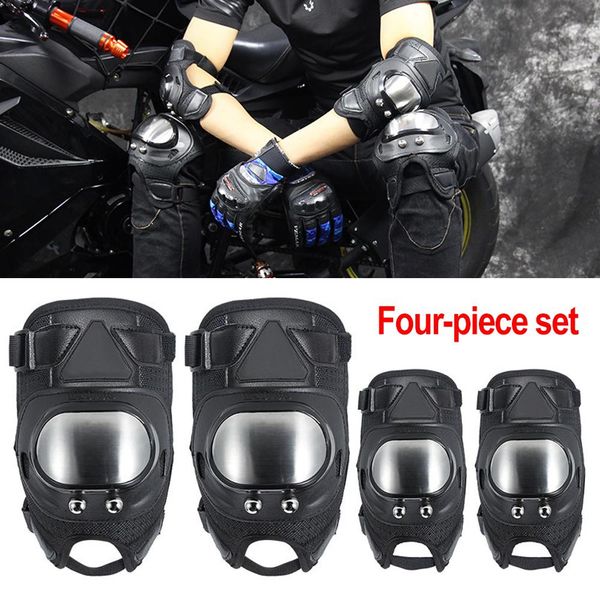 4pcs/set motorcycle knee pads elbow short stainless steel anti-fall summer riding protective gear guard
4pcs/set motorcycle knee pads elbow short stainless steel anti-fall summer riding protective gear guard