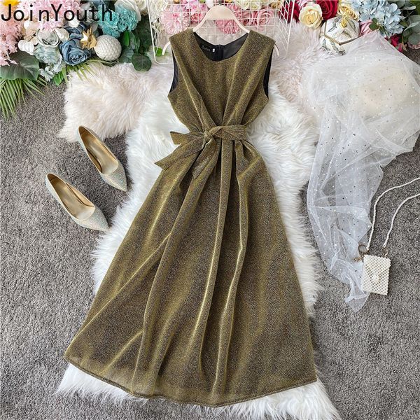 joinyouth french brigh silk sleeveless dress vintage bow tie slim waist a-line vestidos 2020 new fashion women dresses 57426, Black;gray
joinyouth french brigh silk sleeveless dress vintage bow tie slim waist a-line vestidos 2020 new fashion women dresses 57426, Black;gray