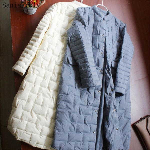 sanishroly new autumn winter women white duck down coats ultra light down coat parka female slim midi long jacket plus size s721, Black
sanishroly new autumn winter women white duck down coats ultra light down coat parka female slim midi long jacket plus size s721, Black