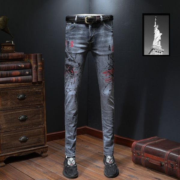 men's distressed ripped skinny jeans fashion designer mens jeans slim motorcycle moto biker causal mens denim pants men jeans size -4x, Blue
men's distressed ripped skinny jeans fashion designer mens jeans slim motorcycle moto biker causal mens denim pants men jeans size -4x, Blue