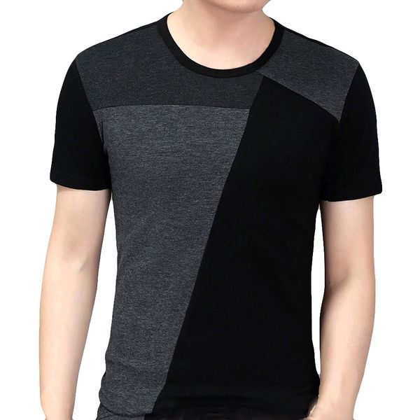 new fashion men's t-shirt 2019 autumn personality splicing leisure self cultivation short sleeves stripe sweater w413, White;black
new fashion men's t-shirt 2019 autumn personality splicing leisure self cultivation short sleeves stripe sweater w413, White;black