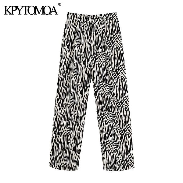 women's pants & capris kpytomoa women 2021 chic fashion animal print straight vintage high waist zipper female ankle trousers pantalone, Black;white
women's pants & capris kpytomoa women 2021 chic fashion animal print straight vintage high waist zipper female ankle trousers pantalone, Black;white