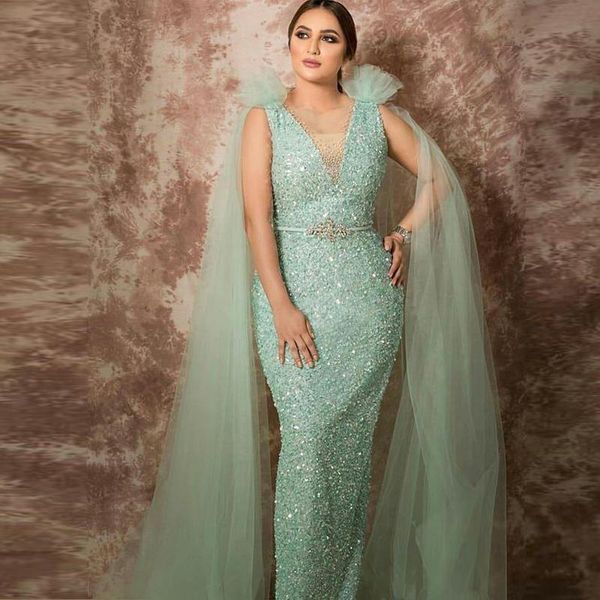 shiny mint green mermaid sequined evening dresses with wrap v neck sleeveless beaded plus size abendkleider formal evening gowns, Black;red
shiny mint green mermaid sequined evening dresses with wrap v neck sleeveless beaded plus size abendkleider formal evening gowns, Black;red